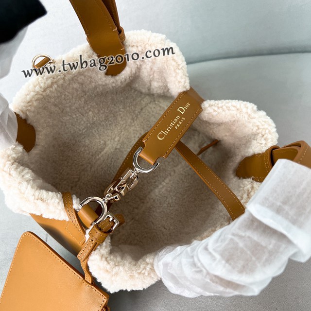Dior专柜新款迪奥顶级原单Toujours系列小号M2822麂皮毛绒托特手提包 djfk1186